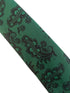 Jade, emerald green and  black paisley classic tie